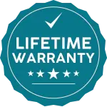 Lifetime warranty badge